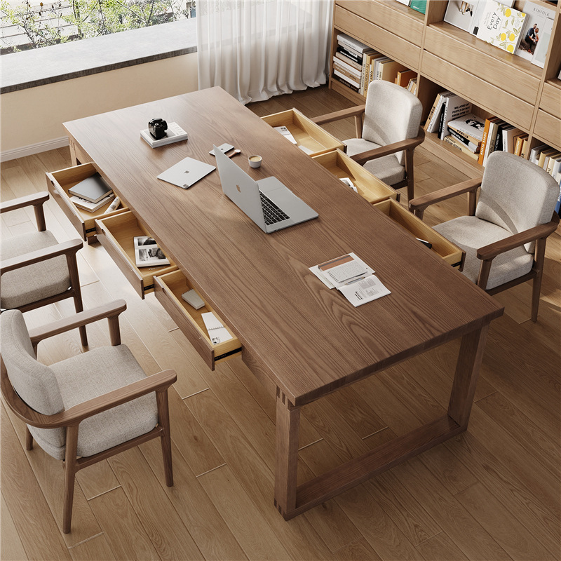 Carefully Selected Home Reading Table, Desk with Drawers, Long Computer Desk, Study Room Calligraphy Table, Office Desk, Workbench Carefully Selected Home Reading Table, Desk with Drawers, Long Computer Desk, Study Room Calligraphy Table, Office Desk, Workbench
