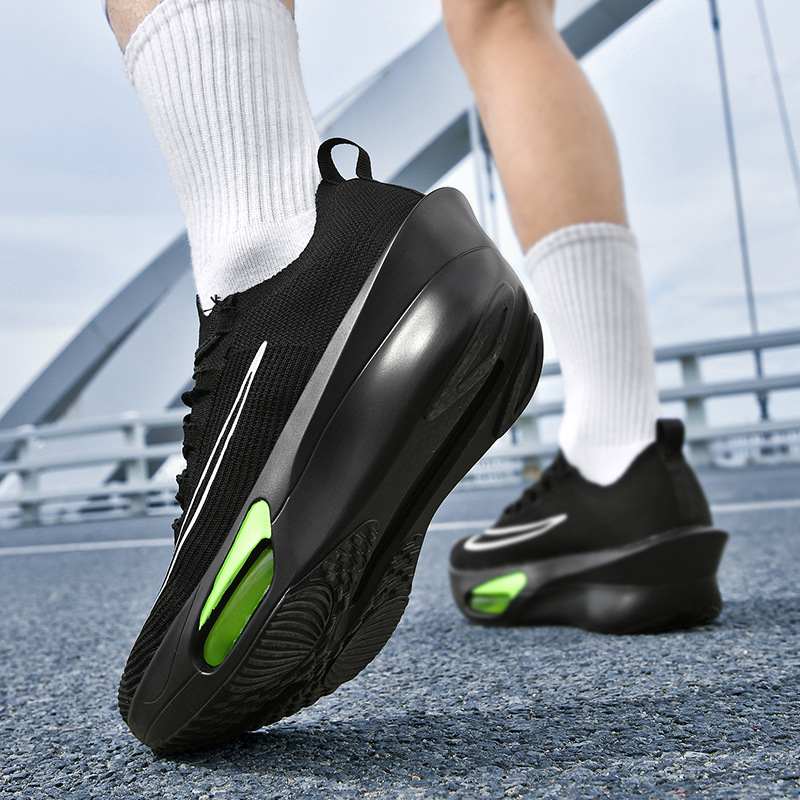black comfortable breathable soft heel for leisure for men and women