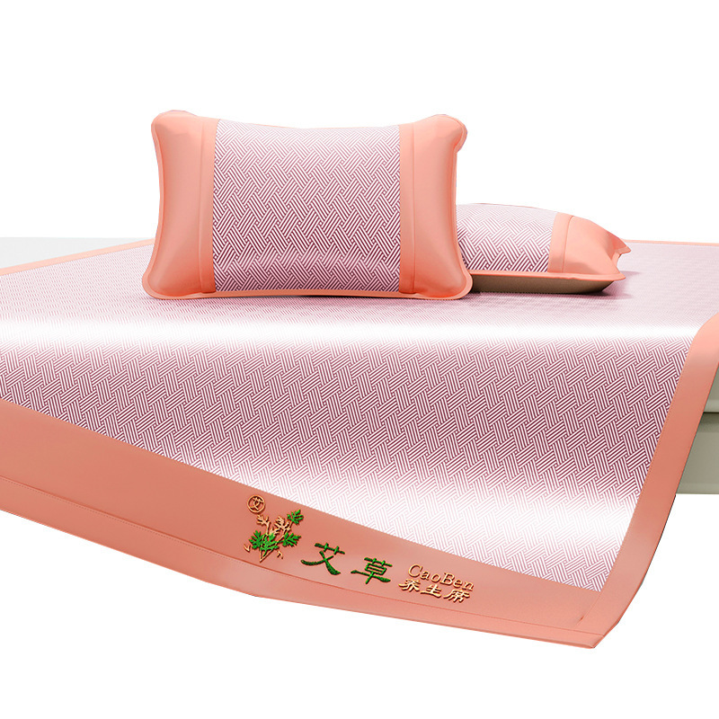 Jacquard estofado de hielo de moxa estofado de verano colchón dormitorio estudiantil puede lavarme máquina estofado de verano cama de camas