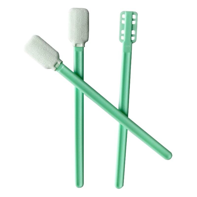 Чистящая палочка для беспыльной ткани из полиэфирного волокна с плоской головкой, беспыльная протирочная палочка, ватный тампон с широкой головкой, хлопковый тампон для промышленной очистки