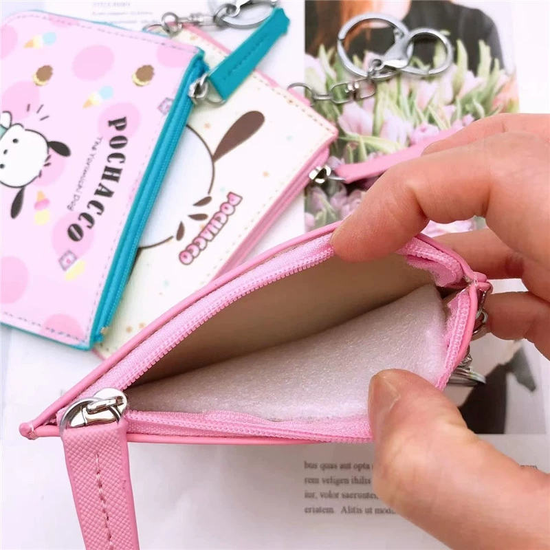 Японский мультяшный держатель для карт, кошелек, брелок для ключа, система хранения