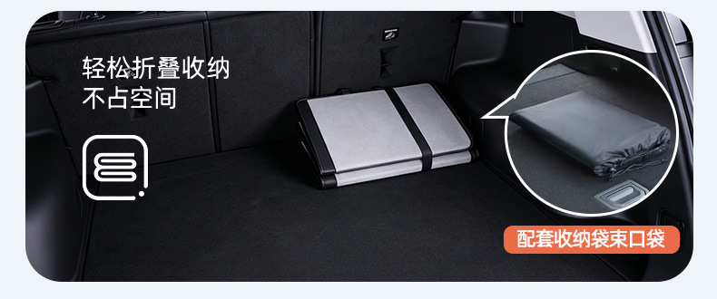 2026 New Model Car Rear Seat Sleeping Extension Board, Car Travel Bed, Foldable Rear Seat Camping Sleeping Bed for Suvs