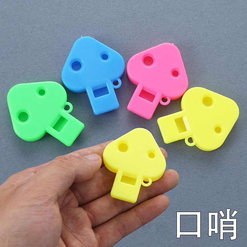 Los niños de dibujos animados primavera silbato de setas en forma de triángulo silbato de setas Festival actividad alegría fiesta juguete