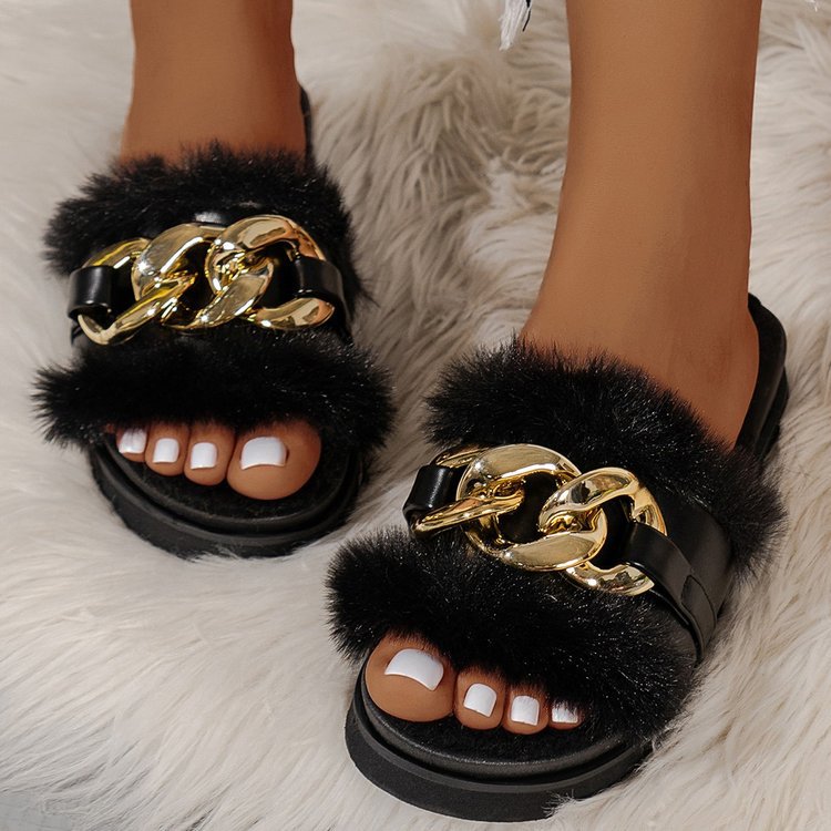 fashionable keep warm women's slippers