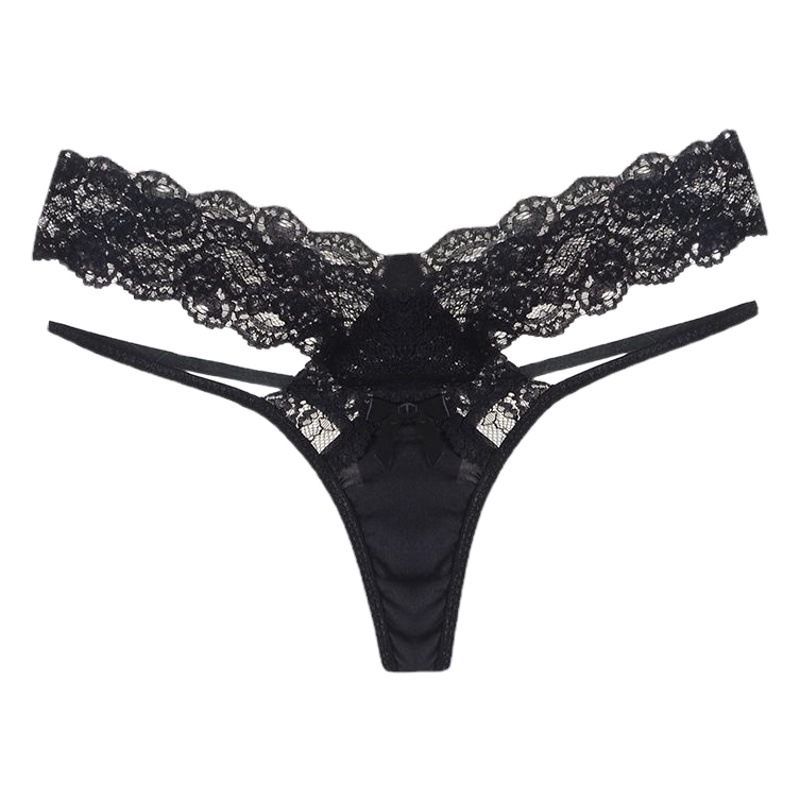 Long Night 2022 European and American Underwear Cross-Border Lace Transparent Sexy Women's Underwear Low Waist