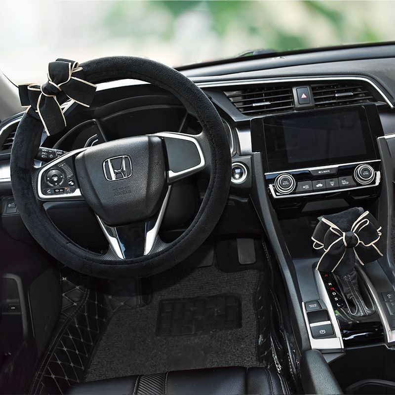 車のヘッドレストの首の枕の背もたれの車のシートの枕のかわいい蝶結びの車の首の枕のセットの女性|undefined