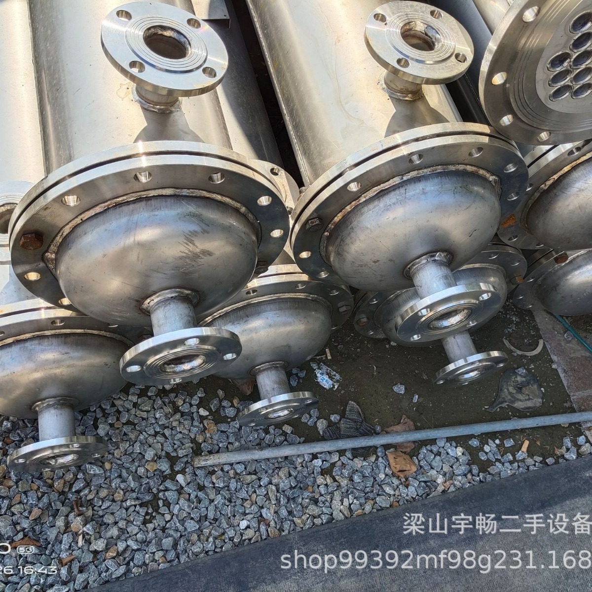 50立方不锈钢冷凝器 304 316不锈钢冷凝器 列管换热器