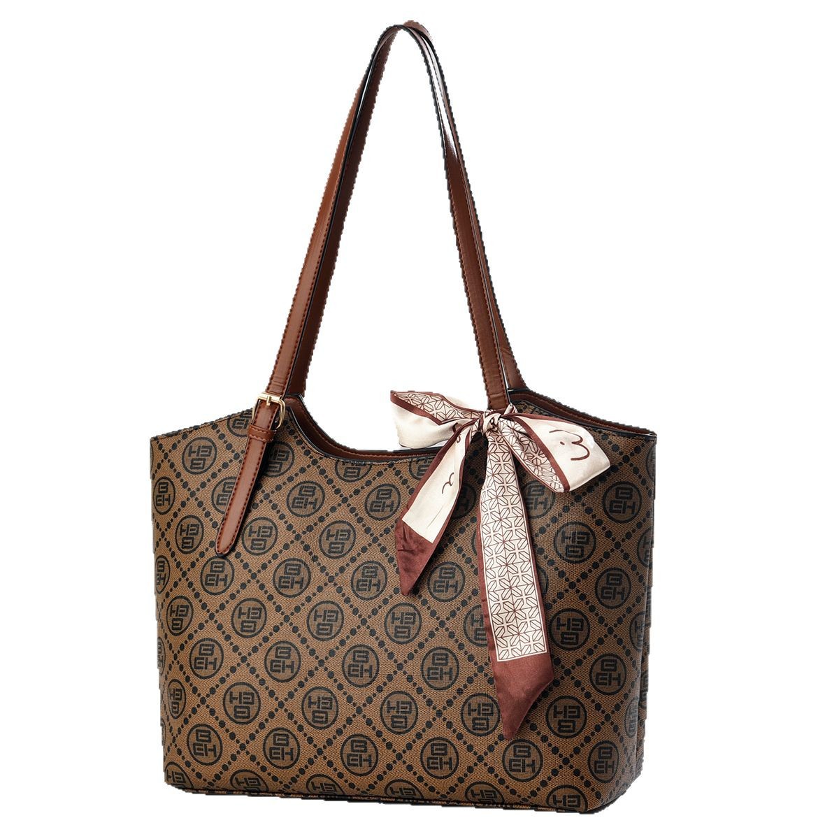 Tote bag retro bag bag retro bag bolso de mensajero de un solo hombro de gran capacidad bufanda de seda colgante bolso de mano comercio exterior bags femeninos