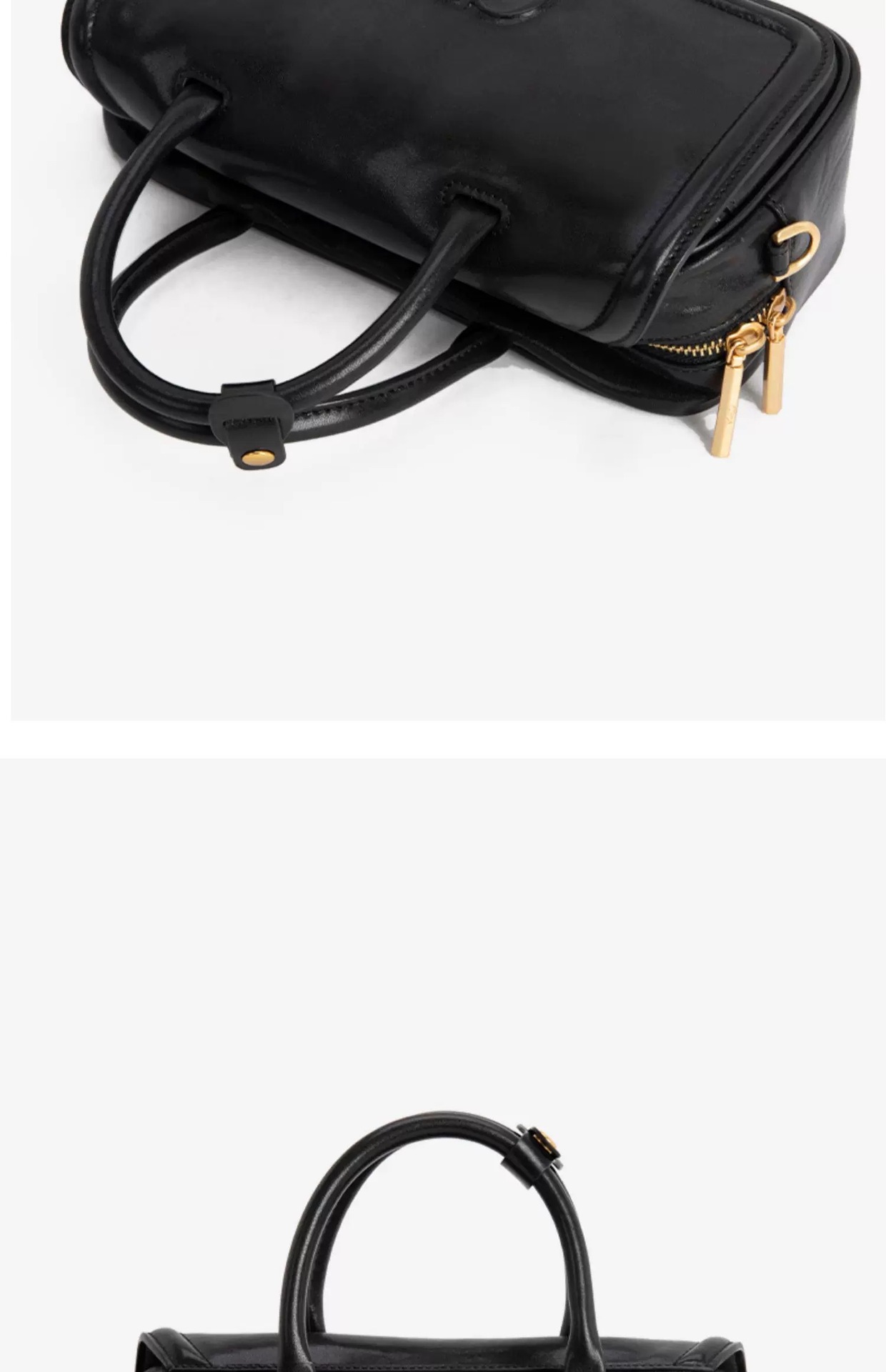 Borsa a spalla in vera pelle retro a cuscinetto da donna_voghion.com