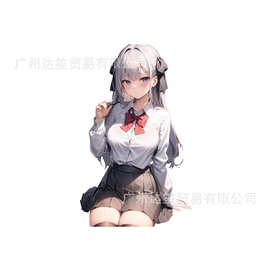 外贸贴纸个性创意少女贴画装饰汽车身车窗玻璃笔记本电脑摩托车贴