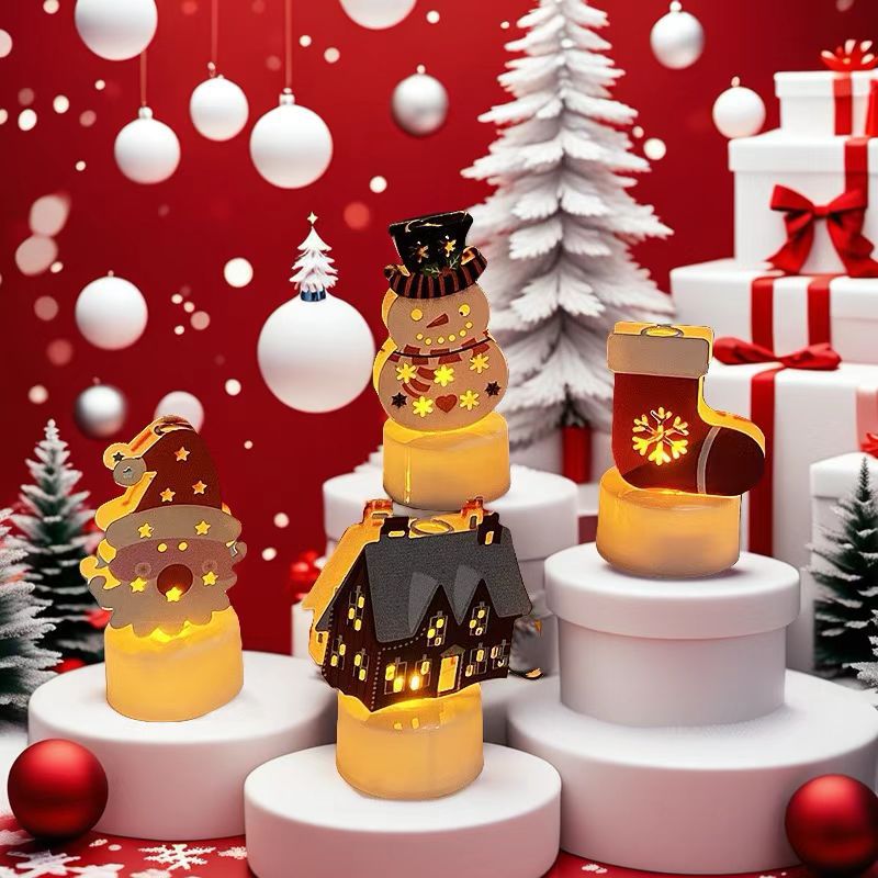Lámpara de Vela Electrónica LED Hierro, Decorativo, Luz Cálida, para Navidad