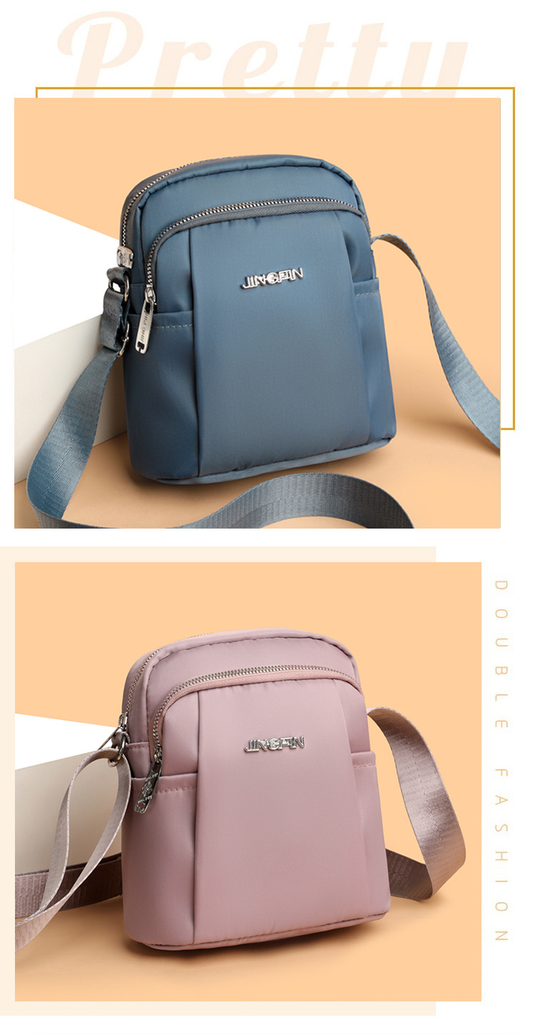 Modische vielseitige kleine Tasche Damenumhängetasche neues Nylon-Segeltuch-Täschchen Damen Geldbörse Handytasche Mini-Schultasche
