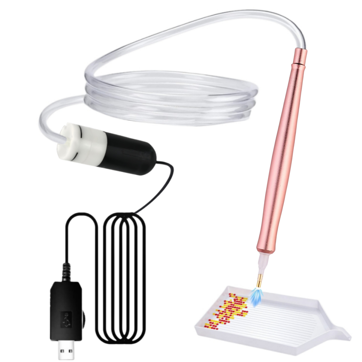 Portable Home Vacuum Electric Diamond Brush Set