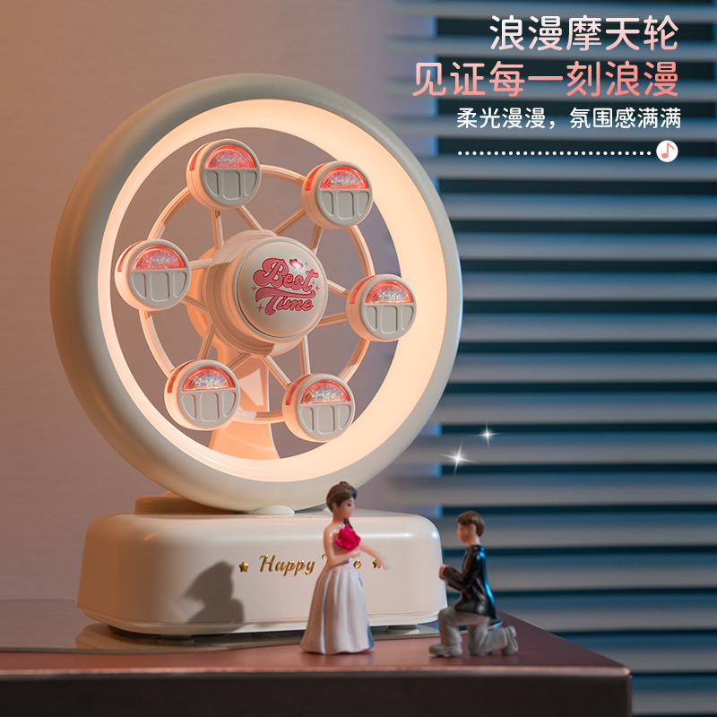 観覧車 LED Bluetooth スピーカー雰囲気ライトナイトライト誕生日クリエイティブギフトデスクトップ装飾品クリエイティブスピーカー|undefined
