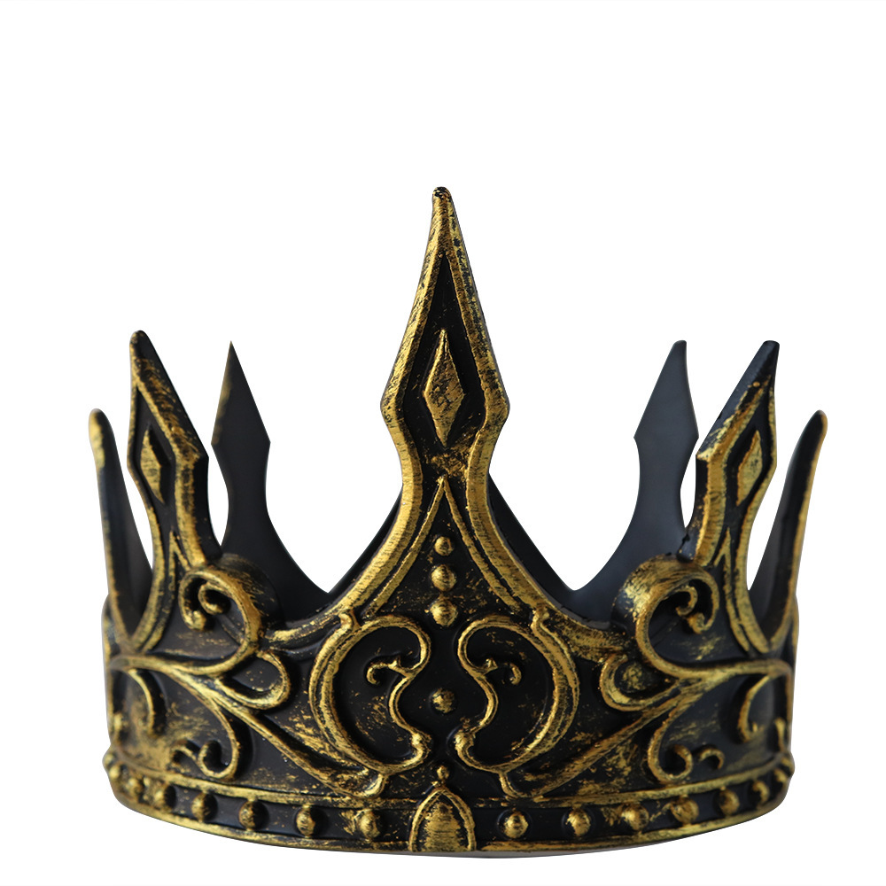 Explosiones transfronterizas corona disfraz de Halloween espectáculo de escenario props espuma de látex medieval rey corona tocado