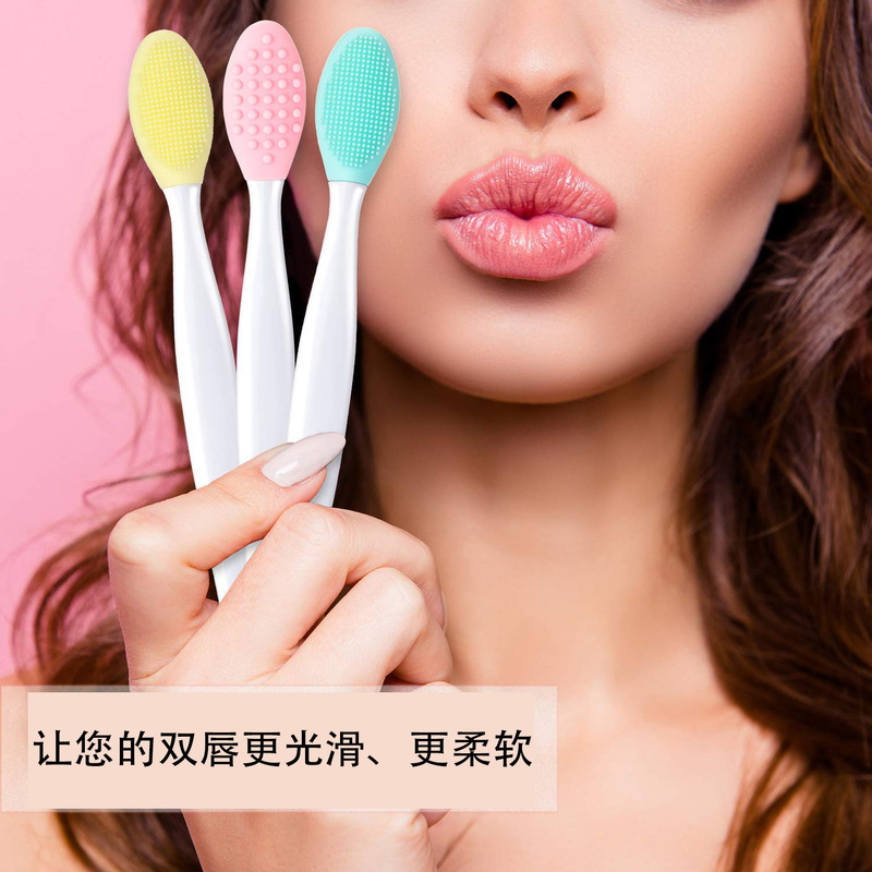 Double-Sided Blackhead Brush, Silicone Nose Brush, Lip Brush, New Facial Silicone Brush, Cleaning Stick, Nose Wash, Nose Brush