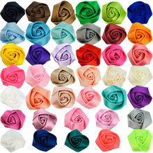 40色低价批发 经典立体玫瑰花苞 4CM 可做头饰服装用花 现货批发