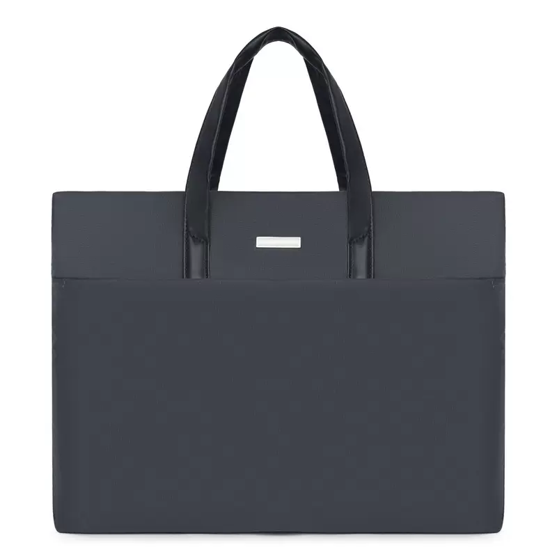 跨境男士手提公文包大容量便携拉链文件电脑包商务通勤休闲手提包