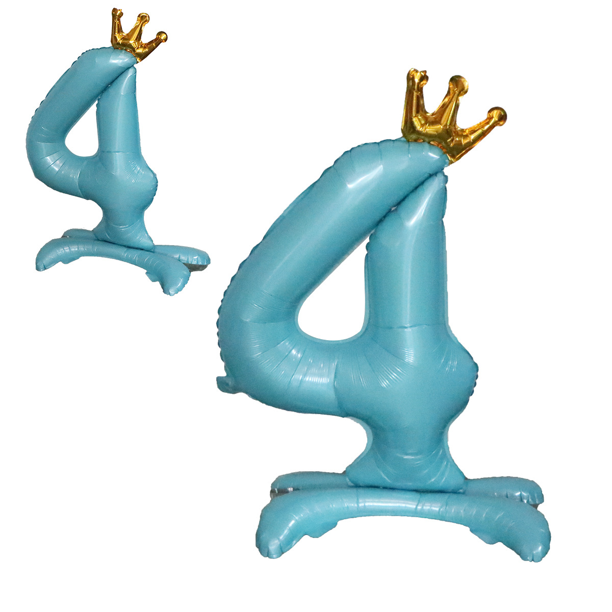 De pie digital corona de 32 pulgadas fiesta de cumpleaños digital decoración de la boda escena de diseño de película de aluminio de 32 pulgadas globo de pie