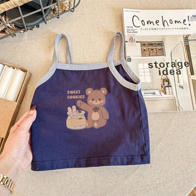 진한 파란색 쿠키 곰