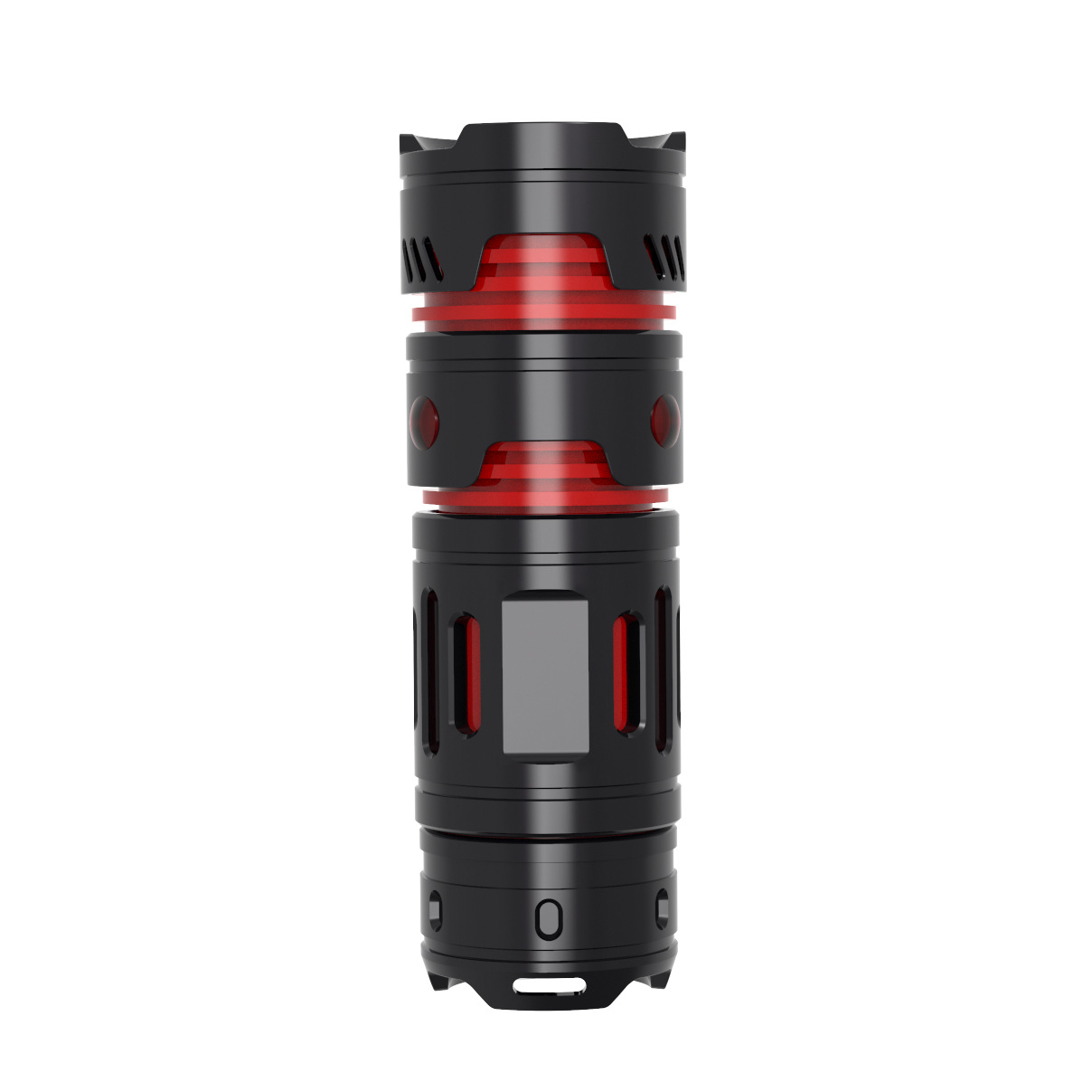 Transfronterizo multi-funcional Mini linterna dedo Gyro descompresión linterna de luz fuerte aleación de aluminio lámpara de luz fuerte