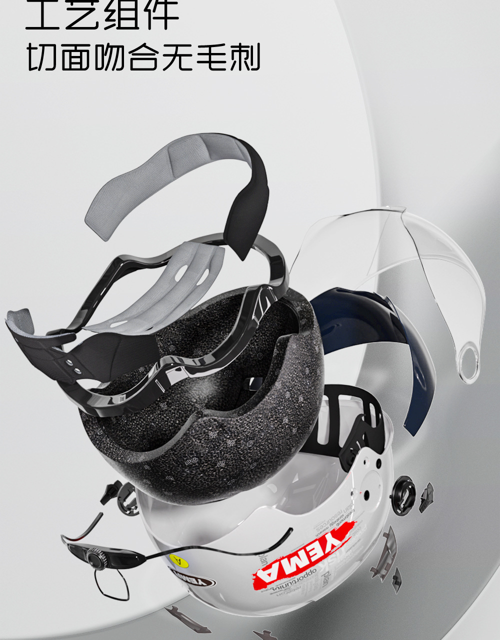 3C Certified Electric Motorcycle Helmet Men Women Summer Half Helmet
