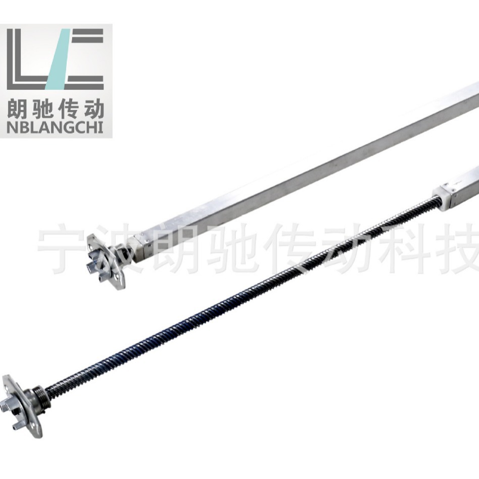 两节升降办公桌丝杆组件 空心丝杆铝方管带阻尼 长度可定