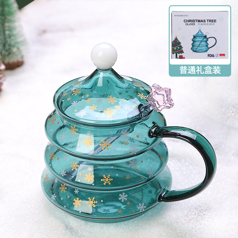 Cerezo que cambia de color en vidrio botella de agua fría taza de agua traje hogar de gran capacidad resistente al calor agua hervida botella de agua fría