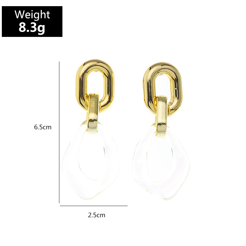 Fashion Transparent Special-shaped Resin Earrings display picture 11