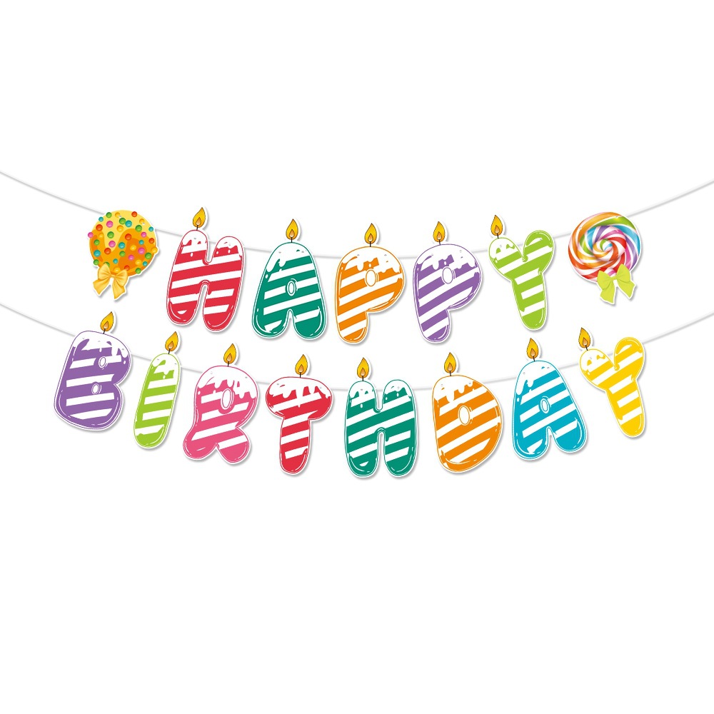 Nueva decoración de fiesta de cumpleaños con tema de caramelo