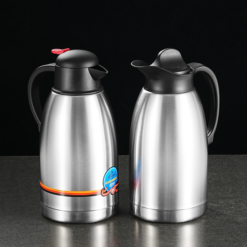 不锈钢真空保温壶家用大容量热水壶双层保温壶咖啡壶礼品激光logo