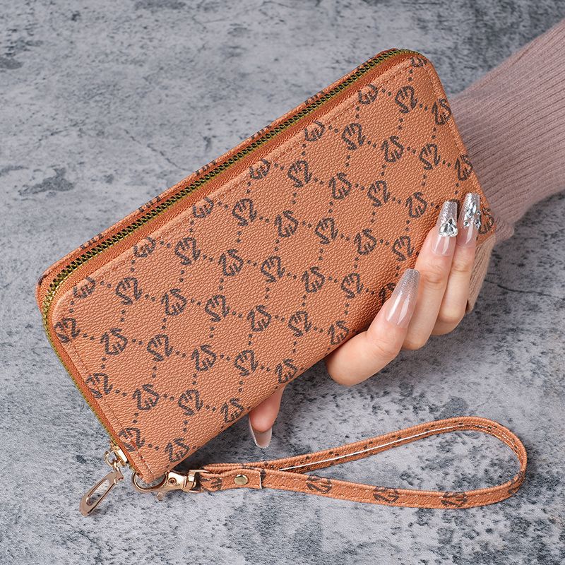 Damesportemonnee, middelgroot en lang, clutch tas, Europese en Amerikaanse modeprint, telefoontasje, portemonnee, muntzakje_voghion.com