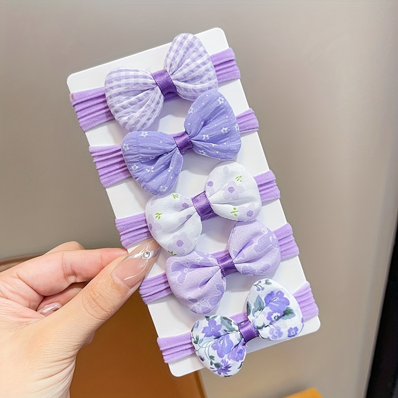 Pajarita morada-5Pcs