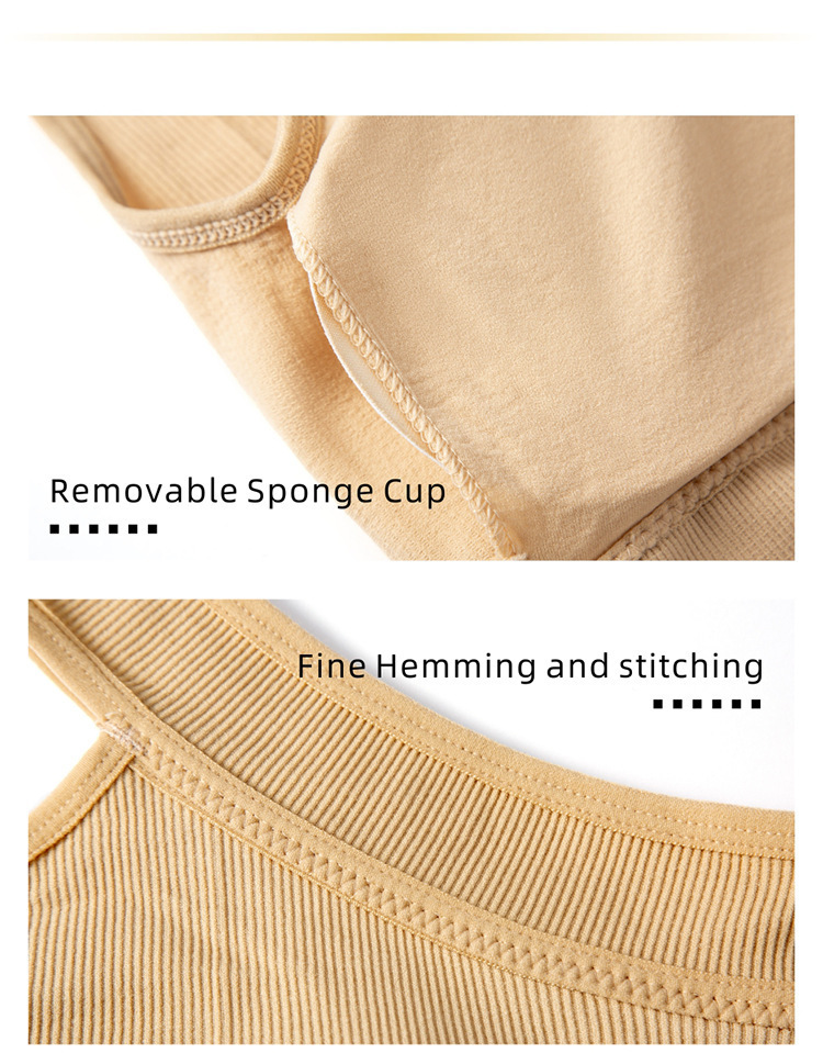 New Sports Vest Women's High Strength Shockproof Underwear Belly-lifting Shorts Split Fitness Yoga suit_voghion.com