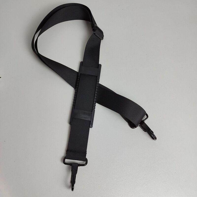 Guangdong Manufacturer Black Nylon Shoulder Crossbody Strap Metal Accessories Shoulder Strap Size Travel Bag Computer Bag Strap