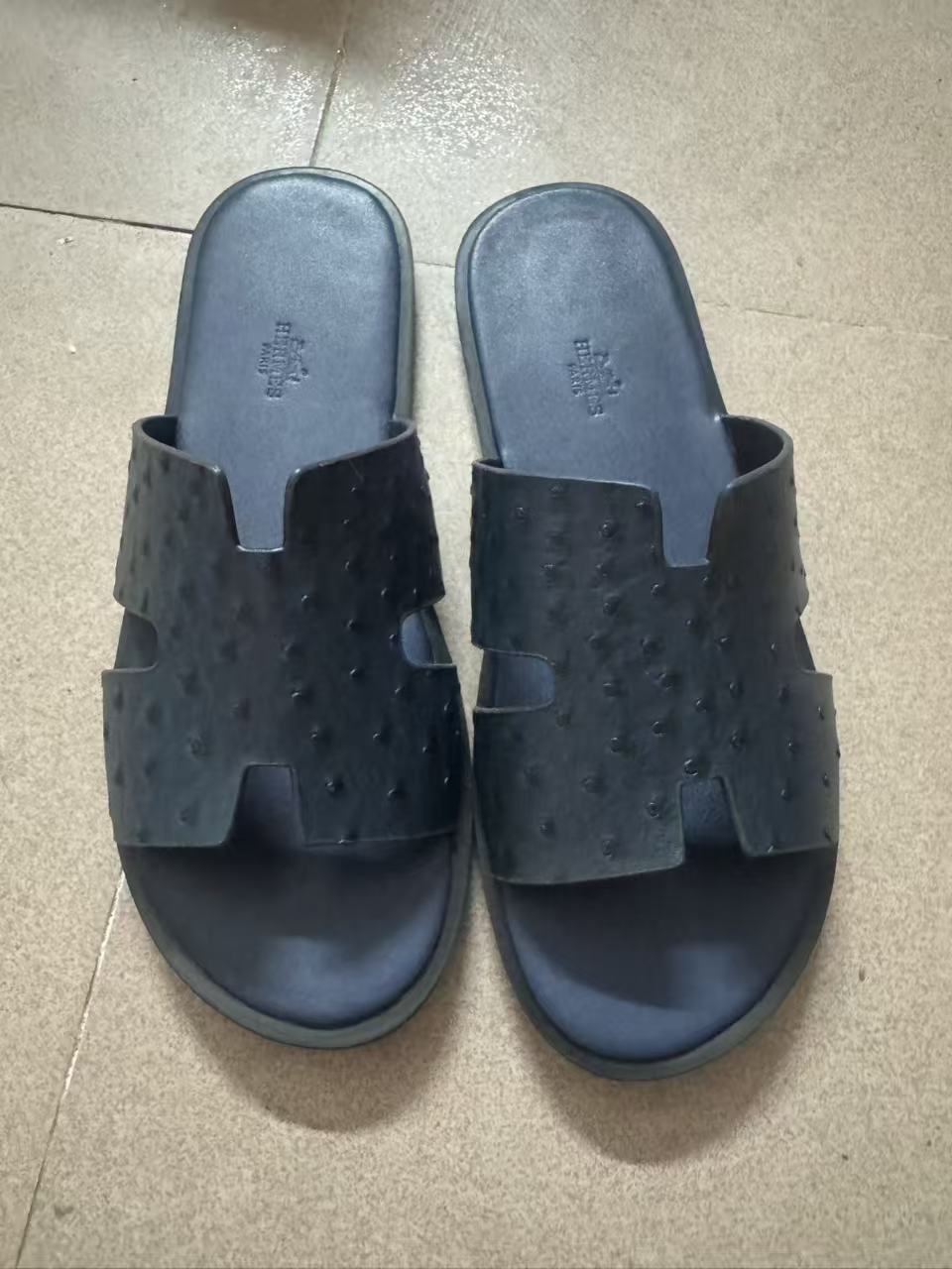 Blue ostrich pattern