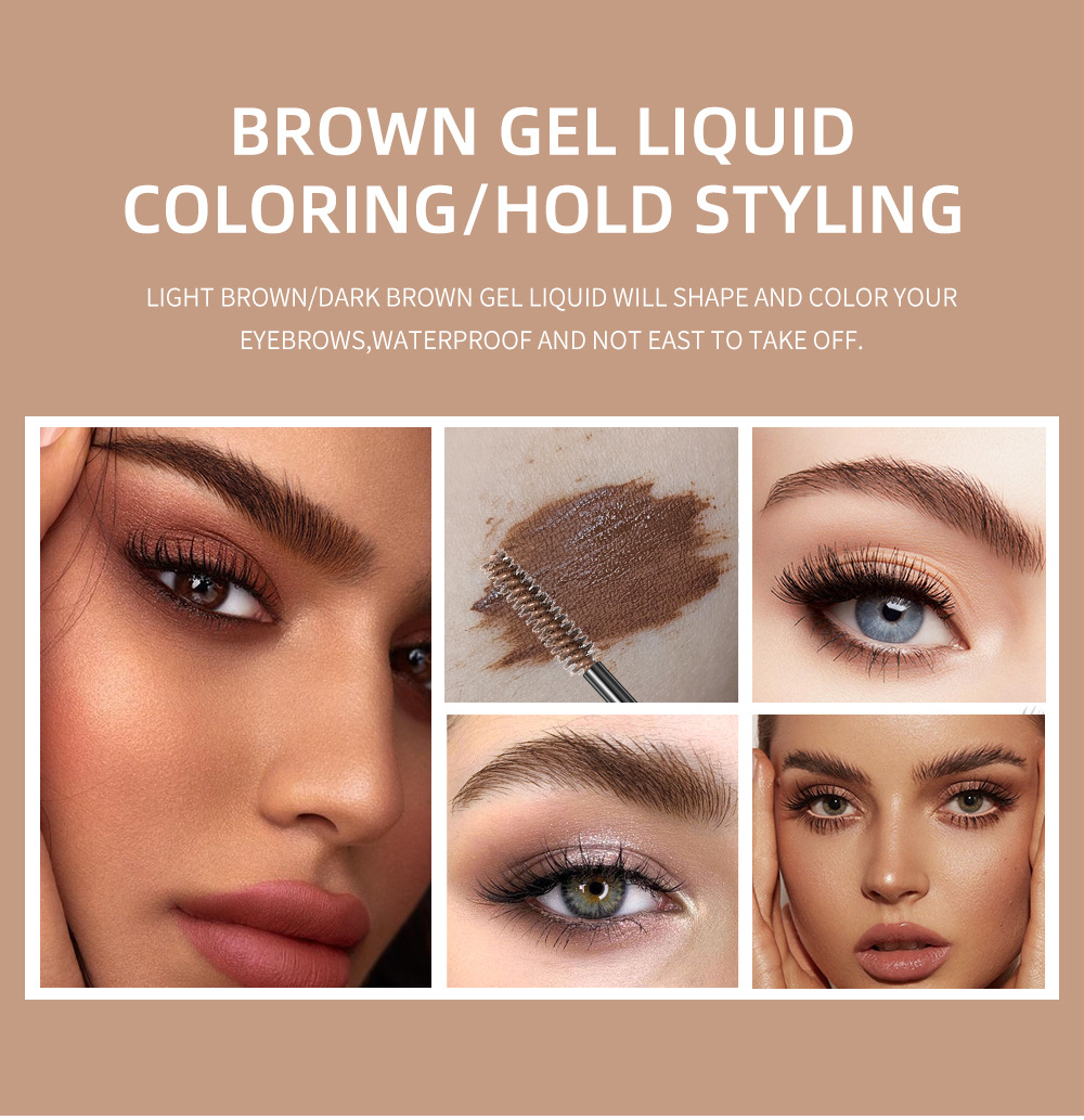 QIBEST Cross-border Eyebrow Styling Liquid is a three-dimensional eyebrow modification liquid that is waterproof, sweat-proof, non-smudging, and provides long-lasting moisture and repair Application Scenario