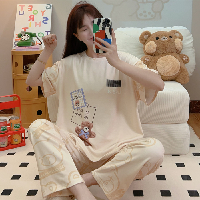 Pijamas nuevos pajamas de verano para mujeres pijamas cortos y largos Mickey ropa para el hogar comercio exterior transfronterizo sudeste asiático