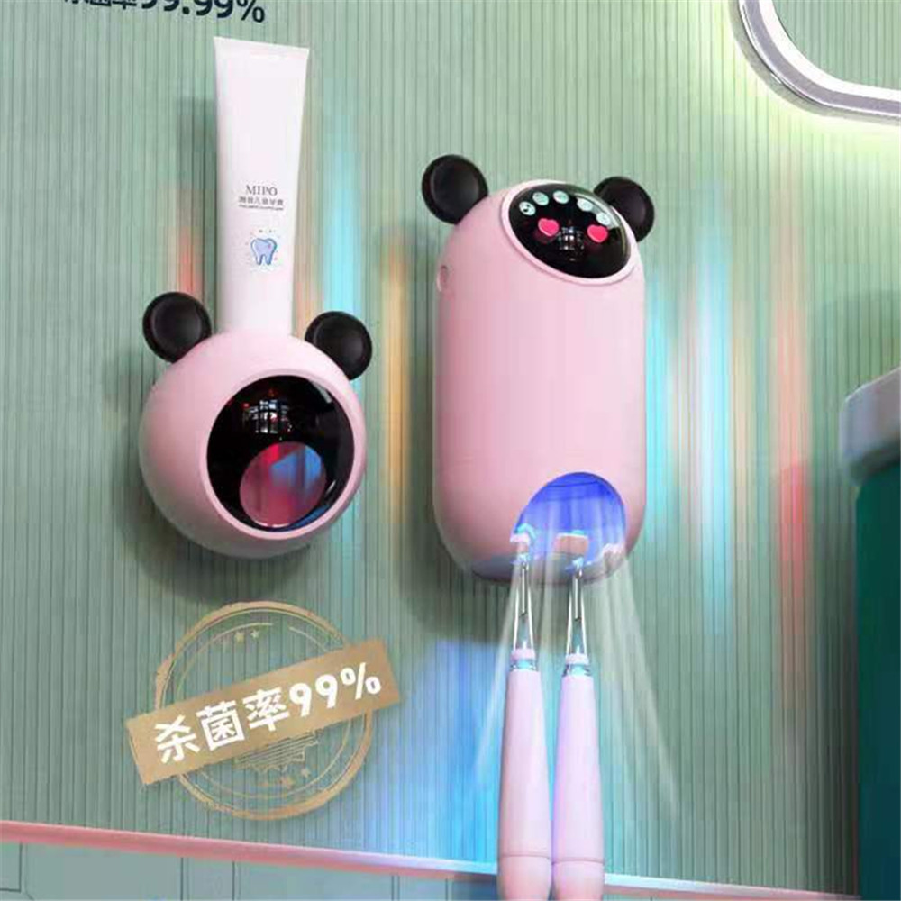 烘干款儿童牙刷消毒器免打孔卫生间杀菌壁挂式置物架飞利蒲紫外线