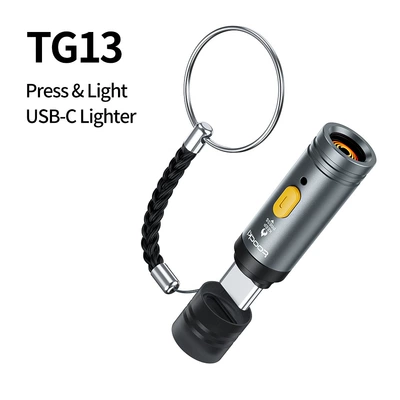 Siqaret yandırıcısı Outdoor Camping Emergency Lighter - desert-gold-toocki-starlight-usb-c-cigarette-lighter-gray-english-packaging