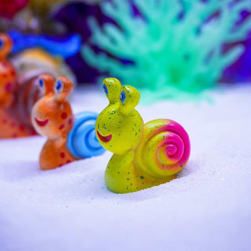 Maceta Decorativa para Acuario, Diseño Creativo de Caracoles, Paisaje Pastoral, Micropaisaje de PVC, Nuevo Modelo