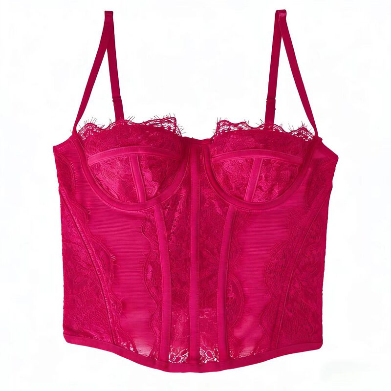 Cross-Border Exclusive Supply of Sexy Lace Corsets with Strong Waist Shaping, Suitable for Wearing as Outerwear, Strapless Corset