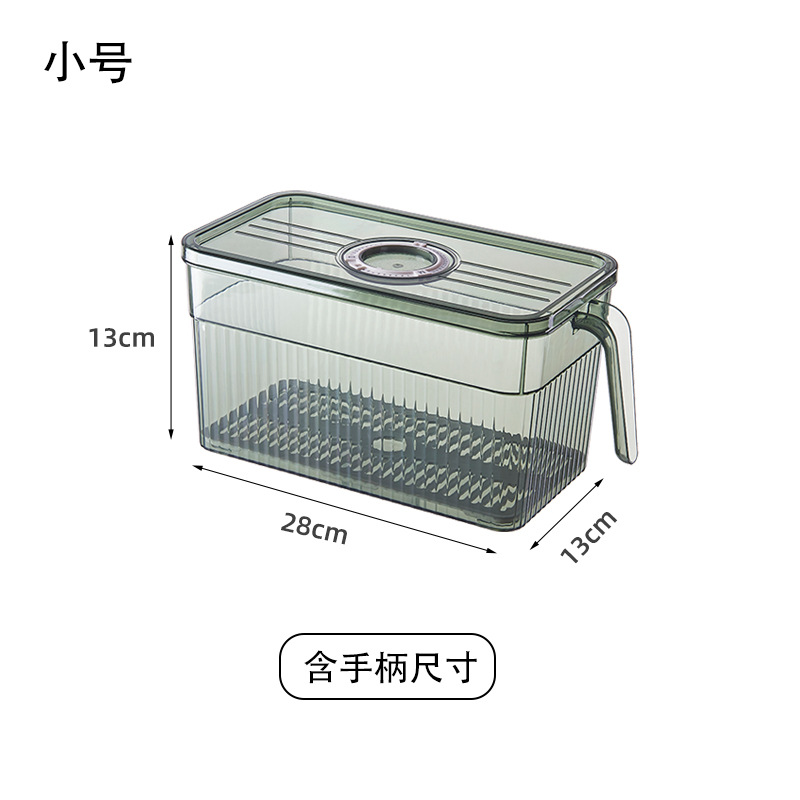 Caja de almacenamiento especial del refrigerador de la cocina con la manija más nítida de la categoría alimenticia que organiza el artefacto caja de almacenamiento plástica transparente