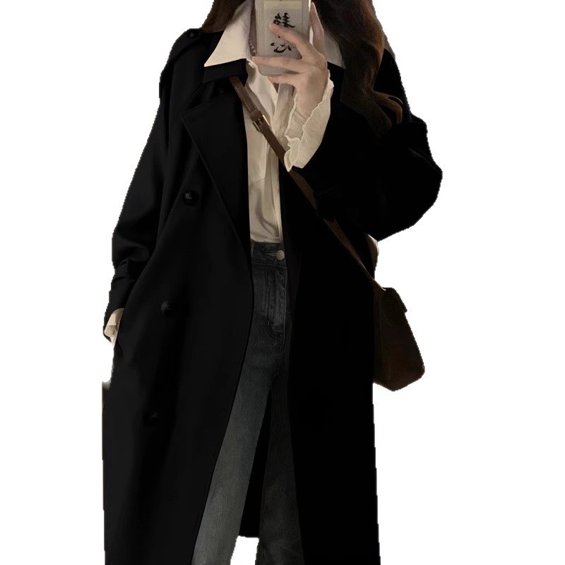 风衣女春秋款2025年新款英伦风今年流行中长款小个子韩系休闲外套|undefined
