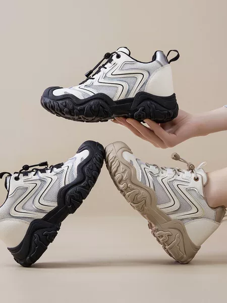 Inner Height-Increasing Outdoor Ugly-Cute Shoe Series 2026 Spring New Thick-Soled Casual Hiking and Mountaineering Sports Women's Shoes