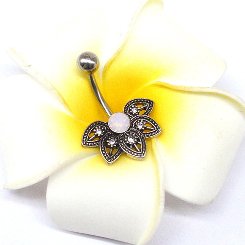 Gaby European and American cross-border fan-shaped navel ring protein navel ring navel ornaments navel nail human body piercing jewelry piercing jewelry