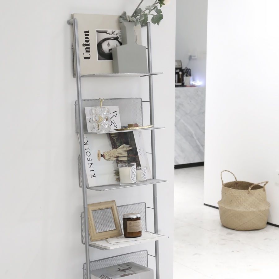 Ins-Style Wall-Mounted Narrow Storage Rack, Vintage Cd Rack, Floor-Standing Storage Rack, Multi-Layer Display Rack, Bookshelf