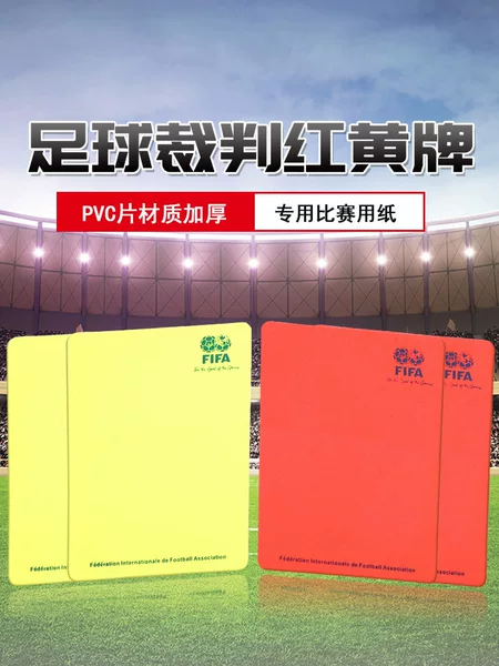 football referee red and yellow card with pen edge picker referee supplies match props red card yellow card referee equipment