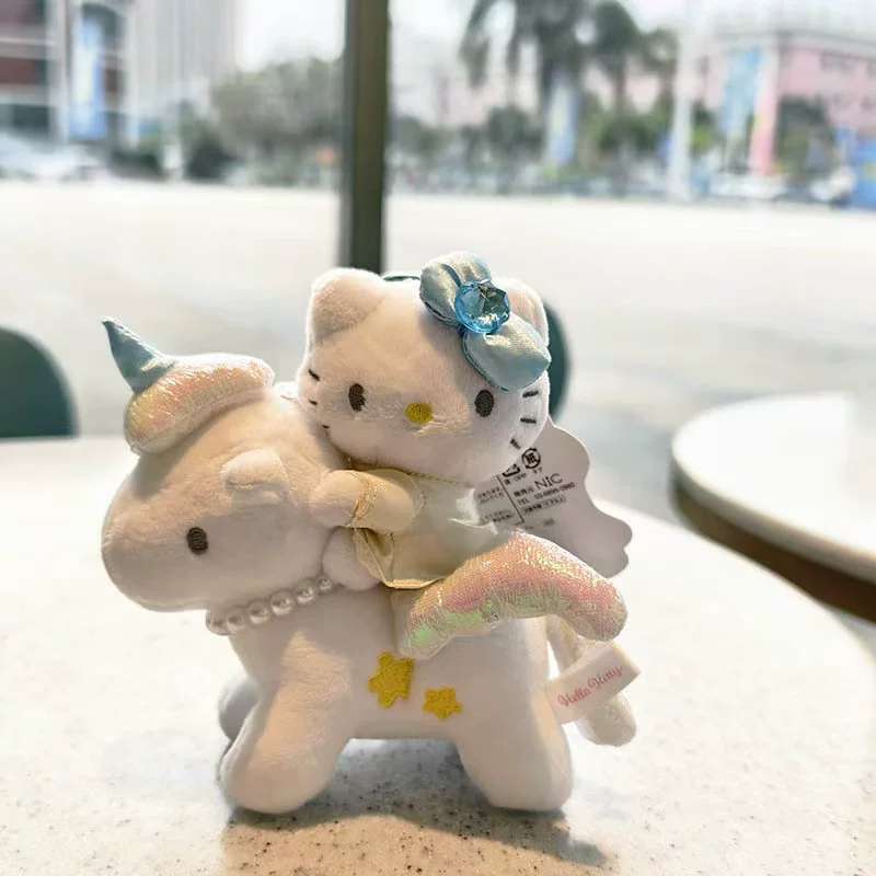 Hello Kitty, плюшевая подвеска, сумка высокого качества, кукла, японская версия, единорог, подарок на день рождения