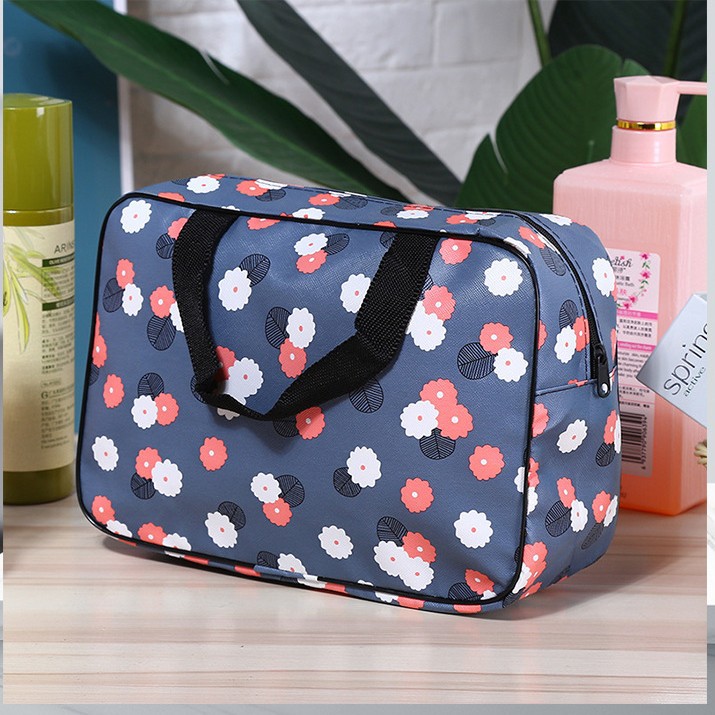 Suministro directo de fábrica nuevo pequeño fresco viaje artículos de tocador bolsa de almacenamiento portátil perezoso bolsa de cosméticos